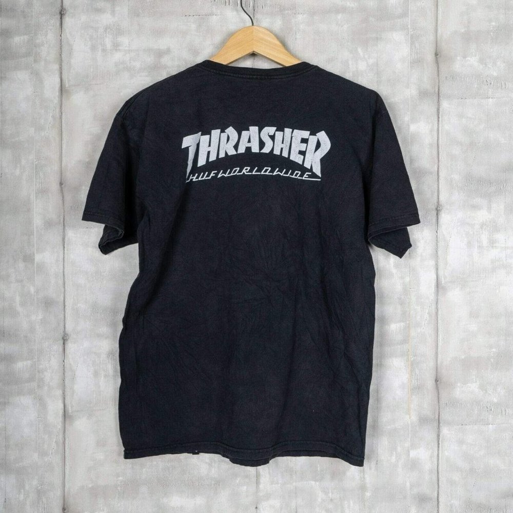 HUF Worldwide X Thrasher Magazine Collab T-shirt